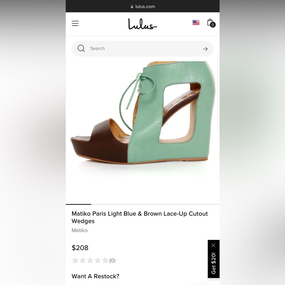 Matiko Paris Lt Blue & Brwn Lace-Up Wedge as seen on Julie of Orchid Grey Blog